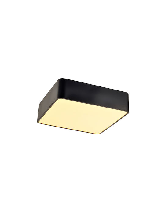Aca Emery Ceiling Mount Light Black with Integrated LED