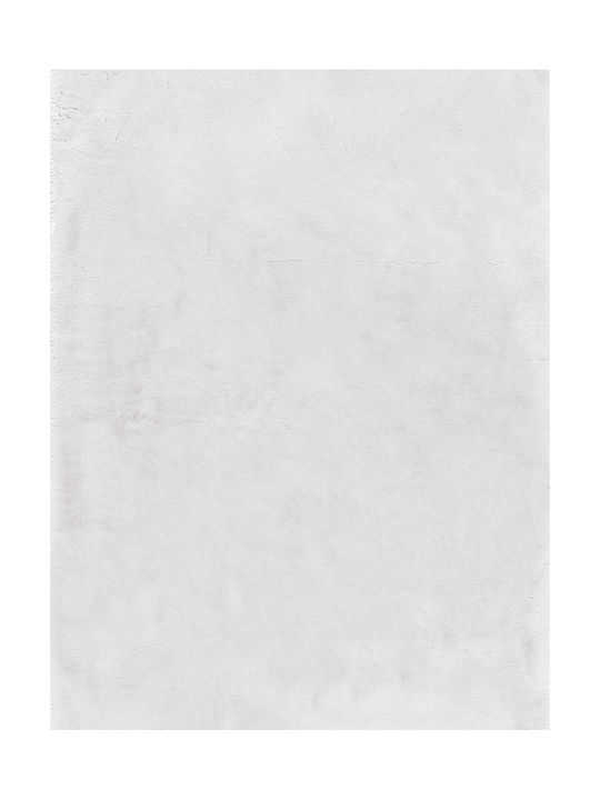 Madi Bound Χαλί Ορθογώνιο Γούνινο White 140x200cm
