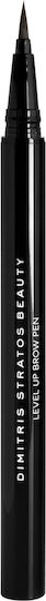 Dimitris Stratos Beauty Level Up Brow Waterproof Pen for Eyebrows Ash Brown 5ml