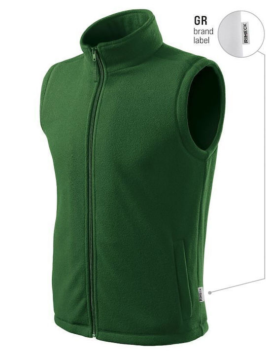 Rimeck Ανδρικό Γιλέκο Εργασίας με Επένδυση Fleece Πράσινο