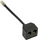 Double Jack Parallel Y Cable