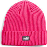 PUMA Beanie Beanie Knitted in Fuchsia color