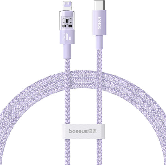 Baseus Gem USB-C to Lightning Cable 20W Μωβ 1m P10373001511-00