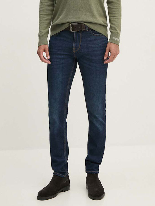 Finnley Ανδρικό Παντελόνι Τζιν με Slim Tapered Εφαρμογή Navy Μπλε