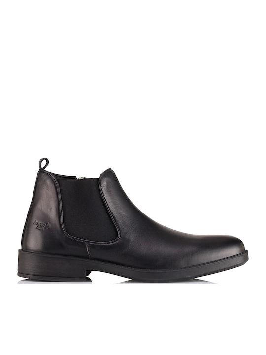 Leather Black Men's Boots