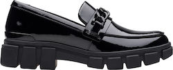 Clarks Girls Moccasins Black