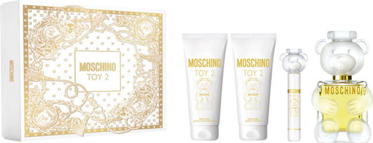 Moschino Toy 2 Мъжки Парфюмен Комплект с Парфюмна Вода и Гел за Душ 4 Бройки