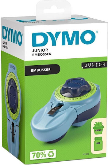 Dymo Embosser Junior Mechanical Handheld Label Maker in Blue Color