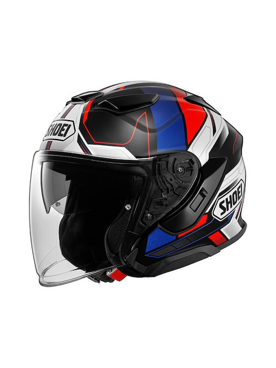 Shoei J-Cruise 3 Whizzy TC10 Motorcycle Helmet Jet ECE 22.06 1400gr with Sunvisor