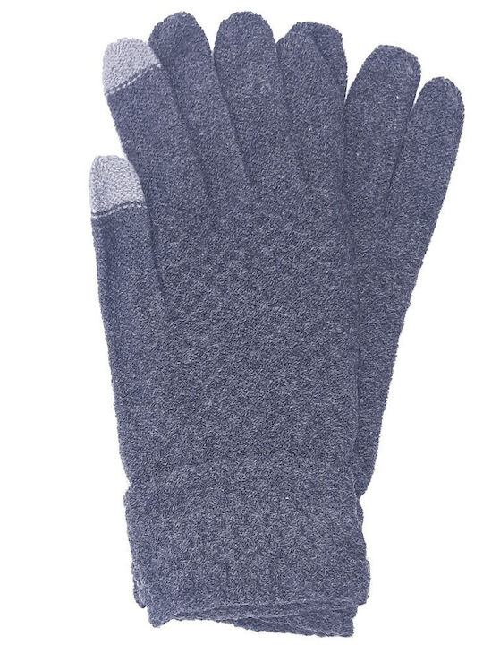 Unisex Knitted Touch Gloves Gray