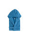 Kentia Παιδικό Μπουρνούζι Loft Jump 19 Blue Μπλε με Κουκούλα