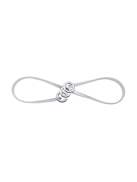 Elastic Women's Belt Silver