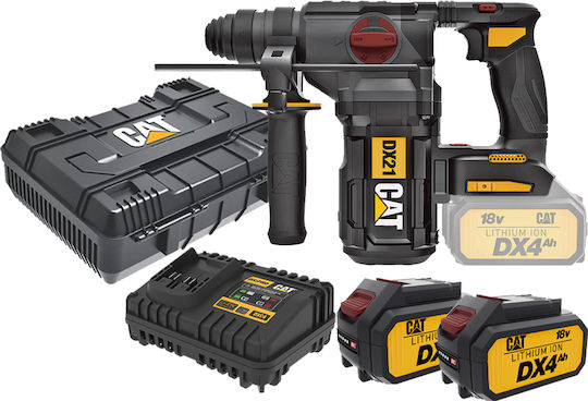 CAT COMBO-09 Schlag Meißelhammer Batterie 18V 2x4Ah mit Aufnahme SDS Plus 05-9876
