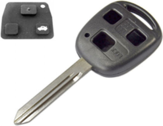 Car Key Cover Case made of with 3 Buttons for Toyota