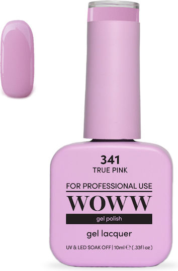 Woww Uv & Led Soak Off Gel Lacquer True Pink 341 10ml
