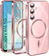 Samsung Galaxy A16 Elektro Magsafe Hülle Pink + Displayschutzglas