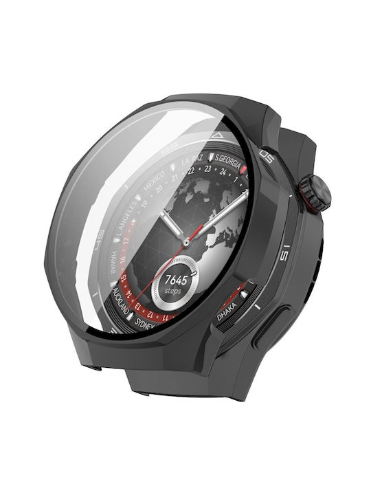 2-in-1 Hülle + Panzerglas für Huawei Watch GT 5 Pro 46mm Schwarz