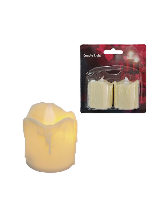 Marhome Aromatic Ecru Candle 4.2x3.6cm 08-18071 Cream