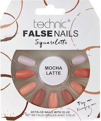 Technic False Nails Squareletto Mocha Latte