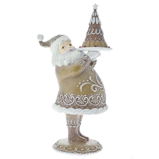 Dekorativer Weihnachtsmann Braun 42x22x17cm