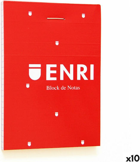 Enri Notebook 80 Sheets A7 Red