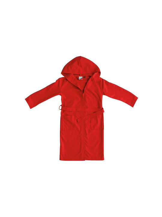 Kentia Kids Hooded Bathrobe Player 17 Red Red