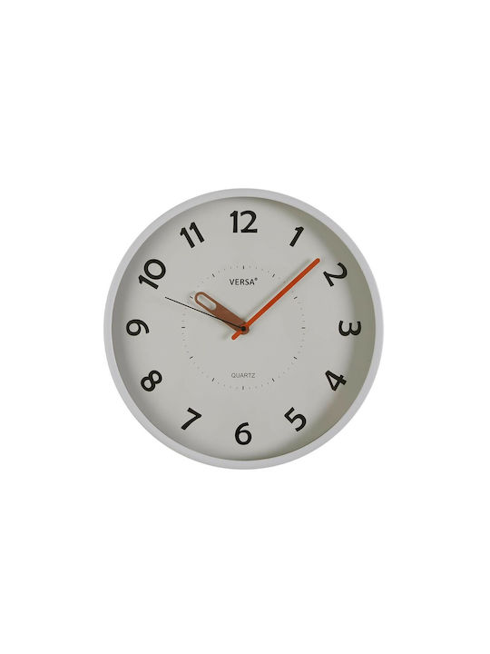 Versa Wall Clock Plastic White