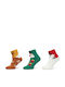 Only Women's Christmas Socks Green 3Pack