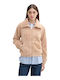 Teddy Women's Short Lifestyle Jacket for Winter Beige