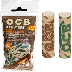 Ocb Slim Activated Carbon 50 Filter Tips Ocb Slim Activated Carbon 50 Filter Tips