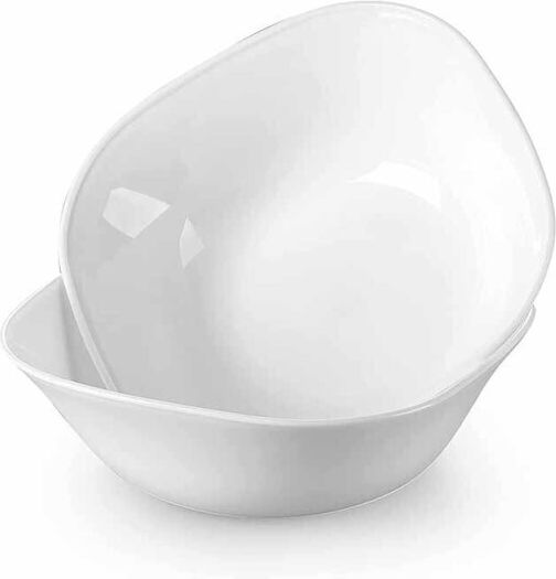 Homestyle Serving Bowl Round Glass White with Diameter 15cm