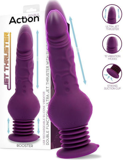Action Ultra Jet Thruster Vibrator Vibrator 23.8cm Lila