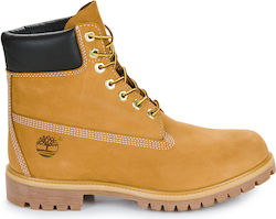 Timberland Premium 6 Inch Men's Hiking Yellow Timberland Premium 6 Inch Men's Hiking Yellow