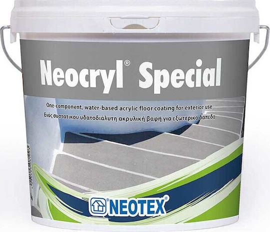 Neotex Neocryl Special Χρώμα Δαπέδων Ακρυλικό Γκρι Ral 7037 750ml