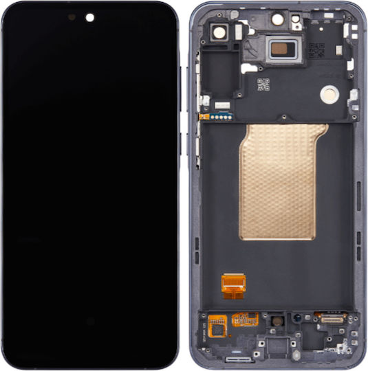 Screen with Touch Mechanism and Frame for Galaxy A55 5G (Black)