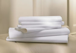 Naxos Semi-Perkal Bügelleichtes King-Size-Hotelbettlaken Naxos Semi-Perkal Bügelleichtes King-Size-Hotelbettlaken