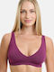 Women's Bra without Padding Eggplant