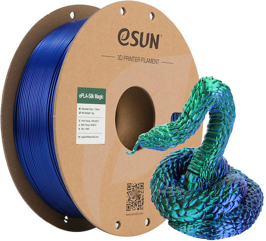 Esun Epla Filament Pentru Imprimante 3D PLA 1.75mm Verde/Albastru 1kg 1 Bucată Bobină