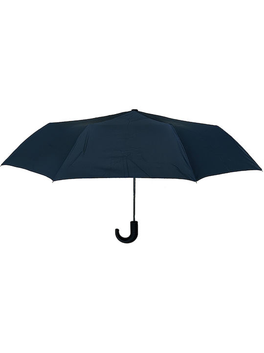 Gift-Me Rezistent la vânt Automat Umbrelă de ploaie Compact Albastru marin