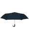 Gift-Me Rezistent la vânt Automat Umbrelă de ploaie Compact Albastru marin