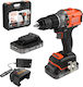 Black & Decker BLD683D2XK Percussive Battery Brushless Drill Driver 18V 2x2Ah