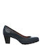 Leder Pumps Blau