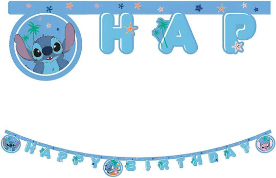 Procos Happy Birthday Garland for Party Lilo & Stitch 200cm