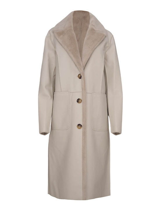 Rino&Pelle Women's Coat Ecru