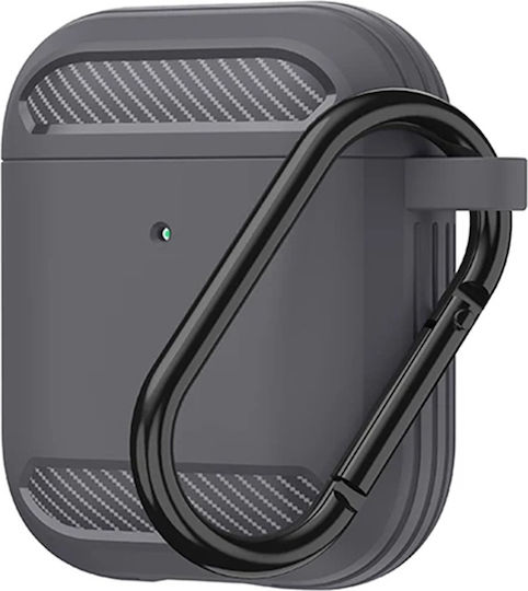 Techsuit Carbon Калъф в Сив цвят за Apple AirPods 1 / AirPods 2