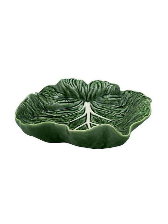 Bordallo Pinheiro Ceramic Decorative Platter Green 26cm
