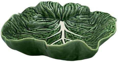 Bordallo Pinheiro Decorative Platter Ceramic Green