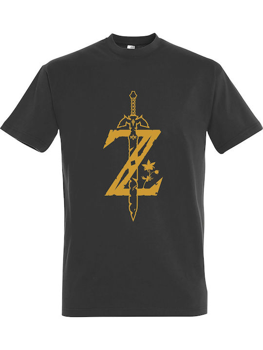 The Legend of Zelda Sword T-shirt Γκρι Βαμβακερό