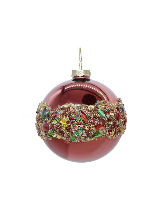 Hanging Ball Ornament Ornament Glass Red