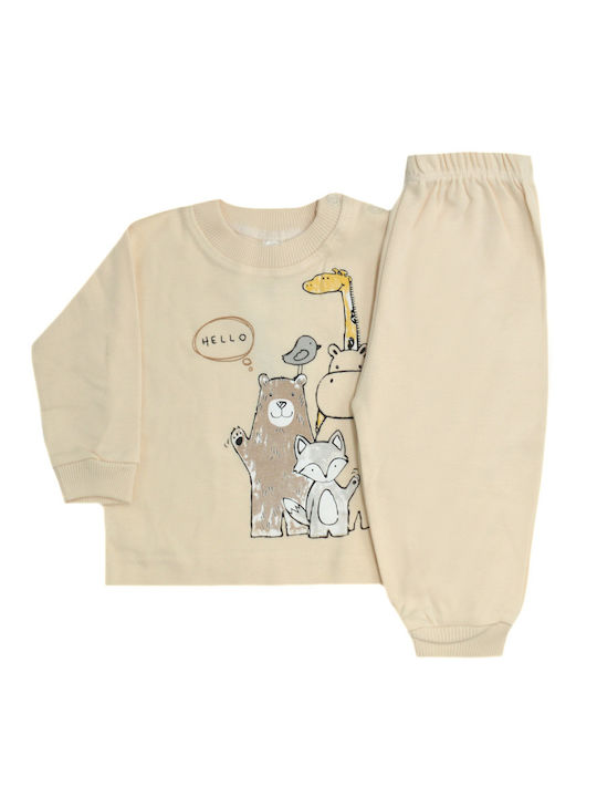 Extan Bebe Kids Pyjamas Beige